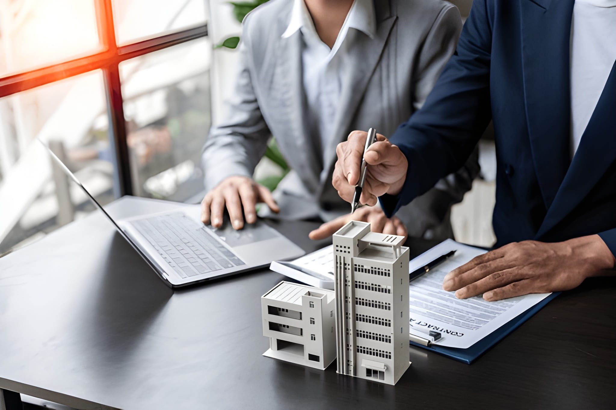 Real estate agents offer contracts to buy or rent housing